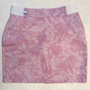 Chervo Aurore Golf Mini Skirt XXS 2 Pink & White Skort Floral Tropical Pockets